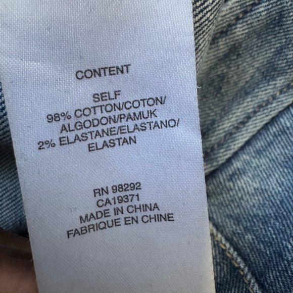 Tibi Women’s Sculpture Mid Rise Tapered Denim Pants Leg Blue Jeans Sz 31 - Picture 10 of 11